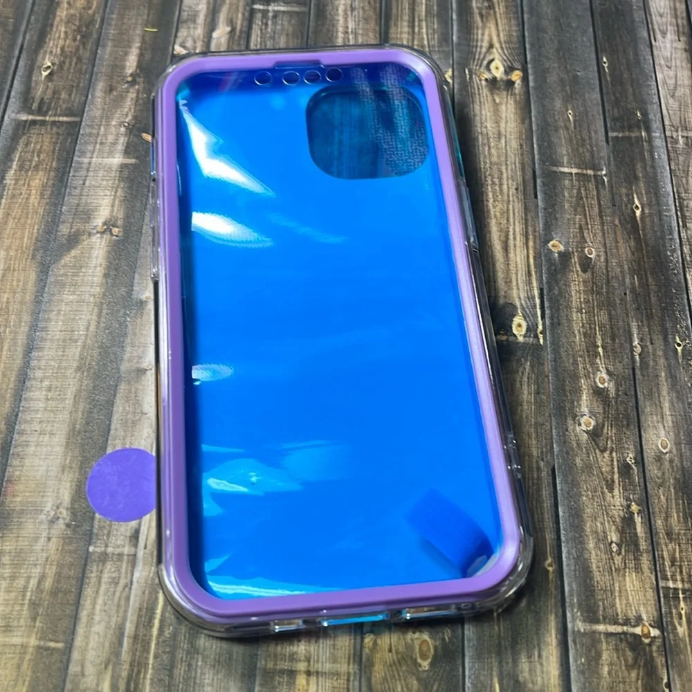 5for$10 Pink And Purple Roses Transparent Full Body 360 Phone Case NWT